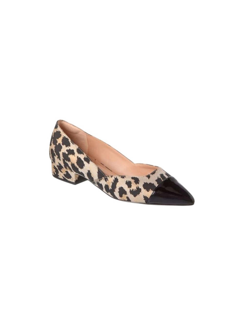 Cole Haan  Leather Vanessa Skimmer Leopard Print Pointed Toe Shoes 7B
